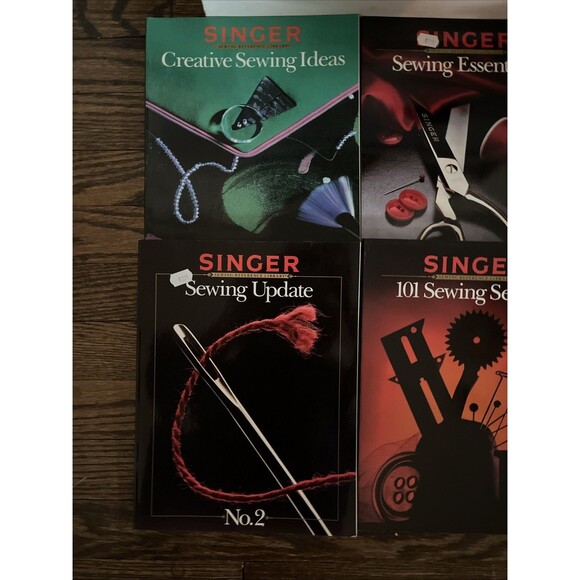 Lot of 4 Singer Creative Sewing Vintage 80s Soft Cover Books Guides How to - Picture 2 of 4